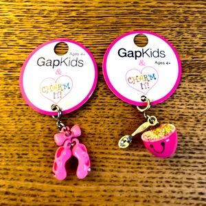 NWT, Gap Kids, Charm It, Ballet Slippers & Cereal Bowl Charms